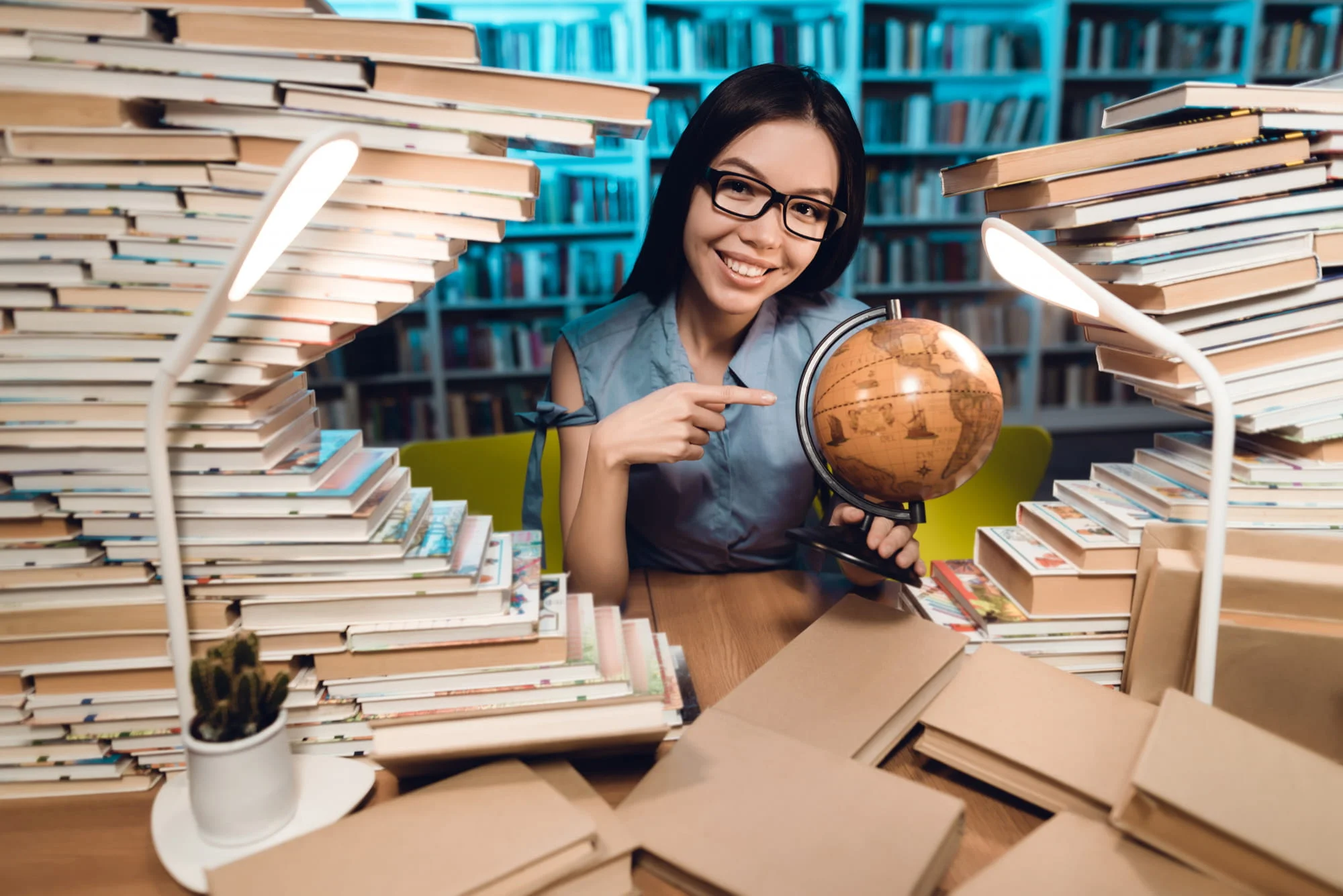 Woman self-publishing her book