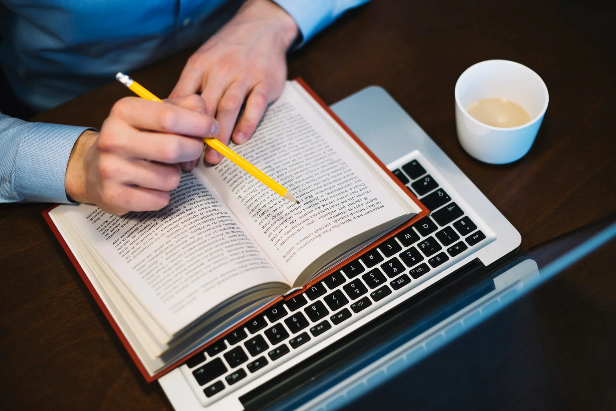 Woman self-publishing her book